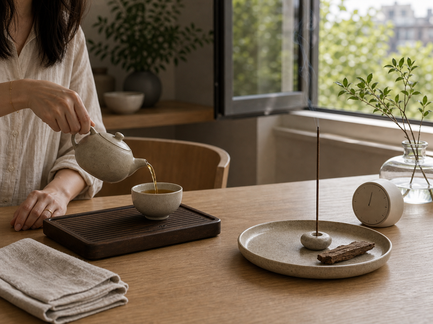 A 10-Minute Tea Ritual With Incense